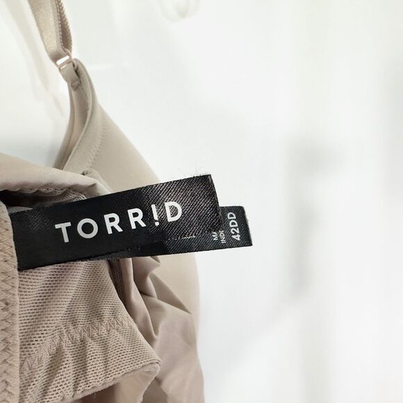 Torrid 38DD Bra Beige Lightly Lined Perfect T Shirt Solid Stretch 1363 - Picture 8 of 9